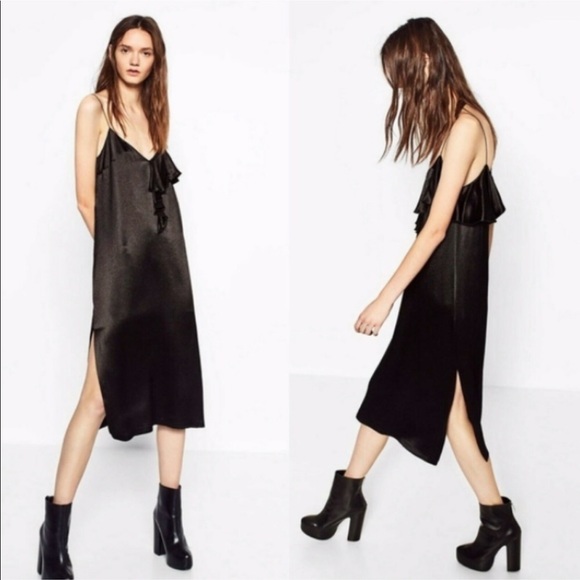 Black slip Zara dress - Picture 4 of 6